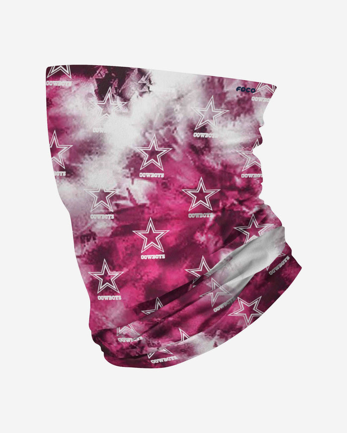 Dallas Cowboys Pink Tie-Dye Gaiter Scarf FOCO - FOCO.com