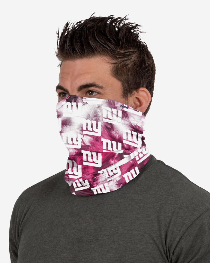 New York Giants Pink Tie-Dye Gaiter Scarf FOCO - FOCO.com