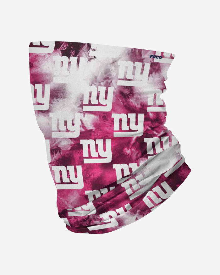 New York Giants Pink Tie-Dye Gaiter Scarf FOCO - FOCO.com