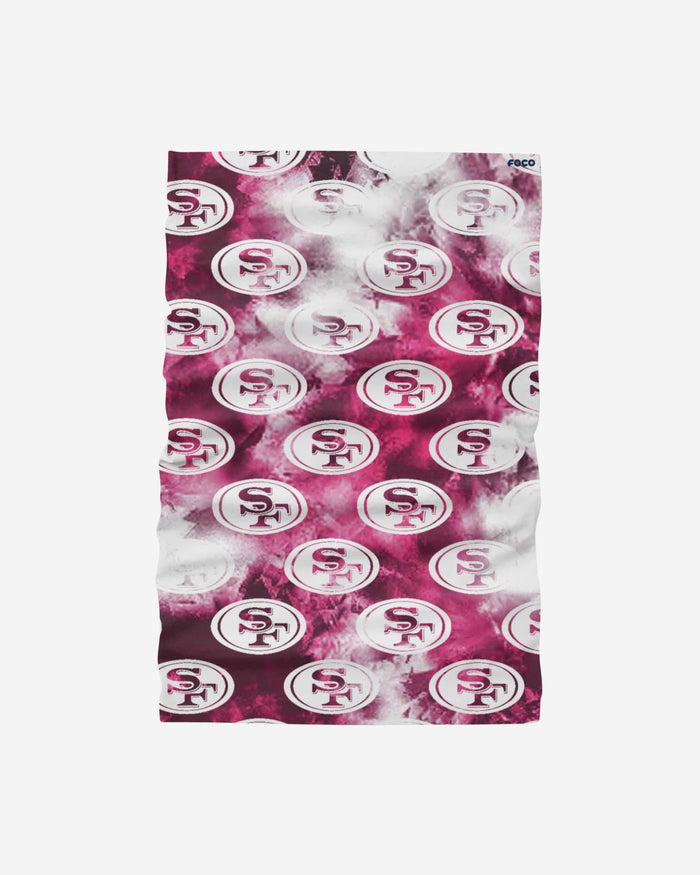 San Francisco 49ers Pink Tie-Dye Gaiter Scarf FOCO - FOCO.com