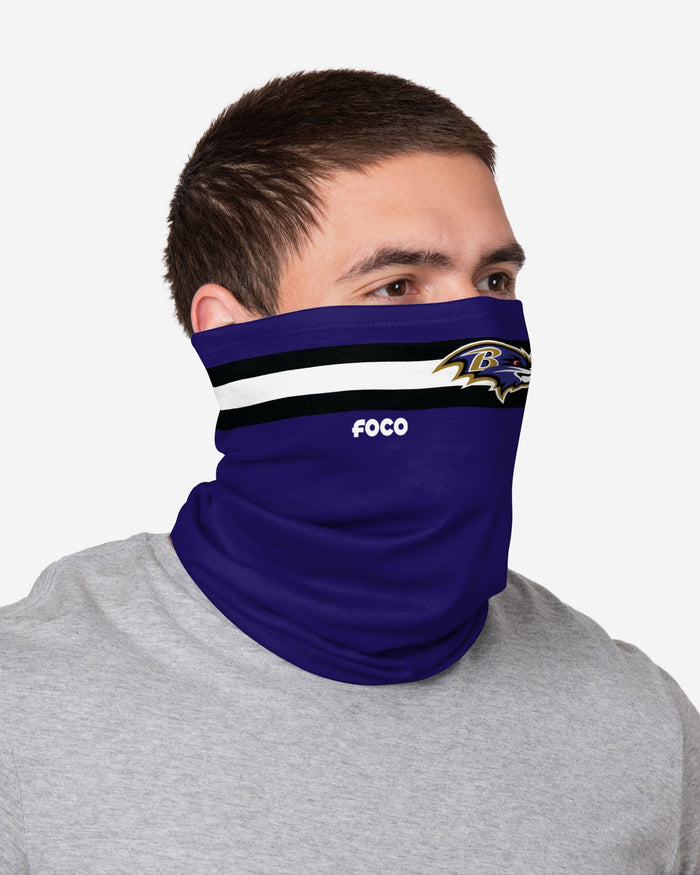 Baltimore Ravens Stitched 2 Pack Gaiter Scarf FOCO - FOCO.com