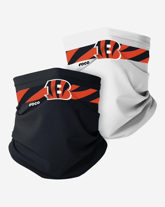 Cincinnati Bengals Stitched 2 Pack Gaiter Scarf FOCO - FOCO.com