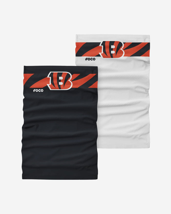 Cincinnati Bengals Stitched 2 Pack Gaiter Scarf FOCO - FOCO.com