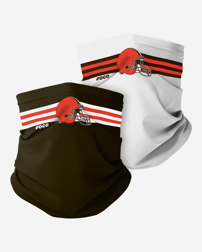 Cleveland Browns Stitched 2 Pack Gaiter Scarf FOCO - FOCO.com