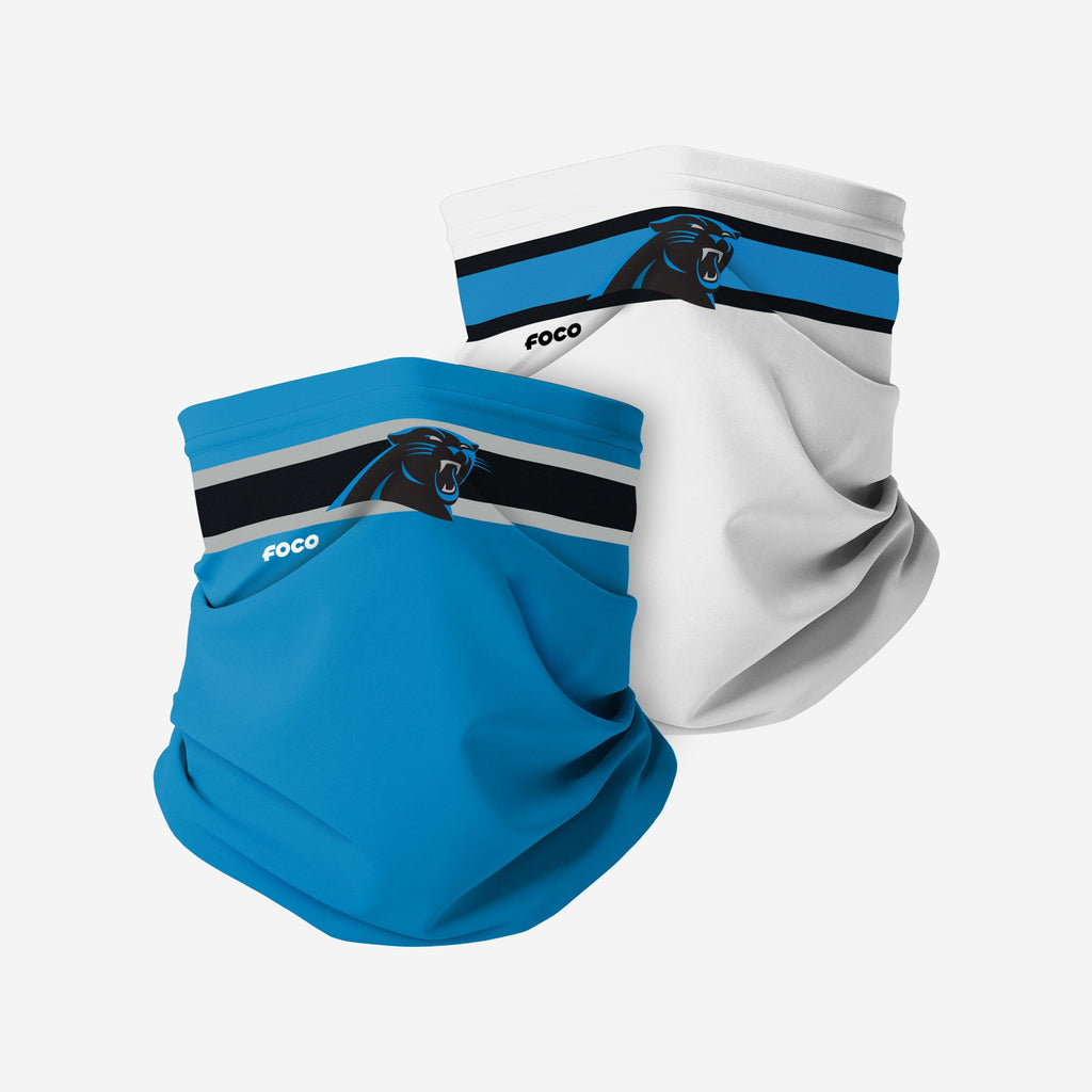 Carolina Panthers Stitched 2 Pack Gaiter Scarf FOCO - FOCO.com