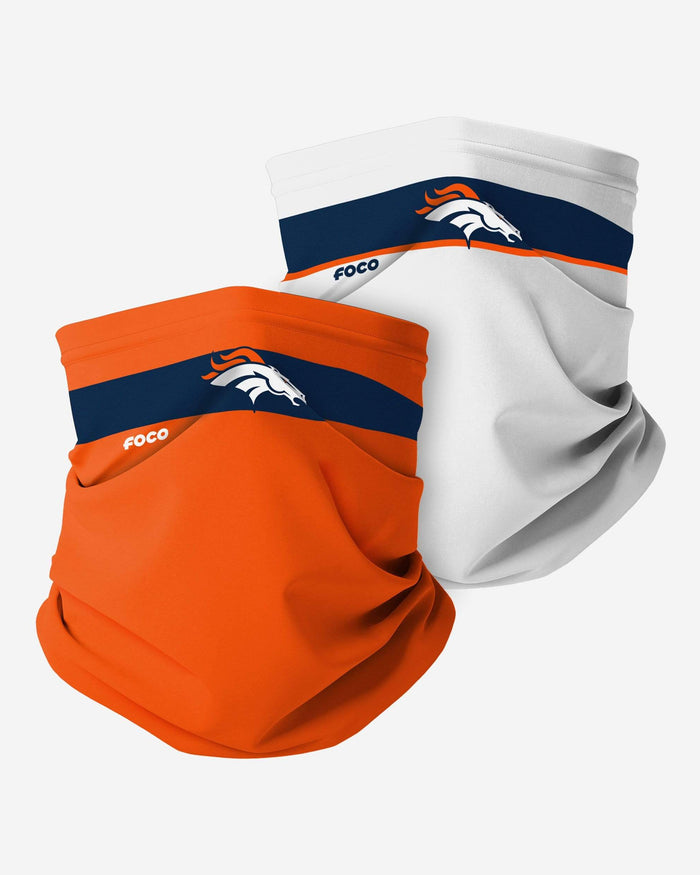 Denver Broncos Stitched 2 Pack Gaiter Scarf FOCO - FOCO.com