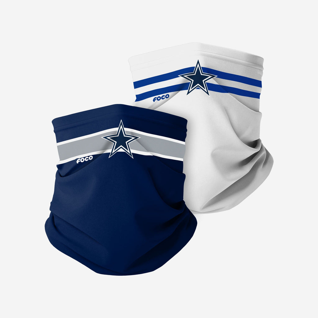 Dallas Cowboys Stitched 2 Pack Gaiter Scarf FOCO - FOCO.com