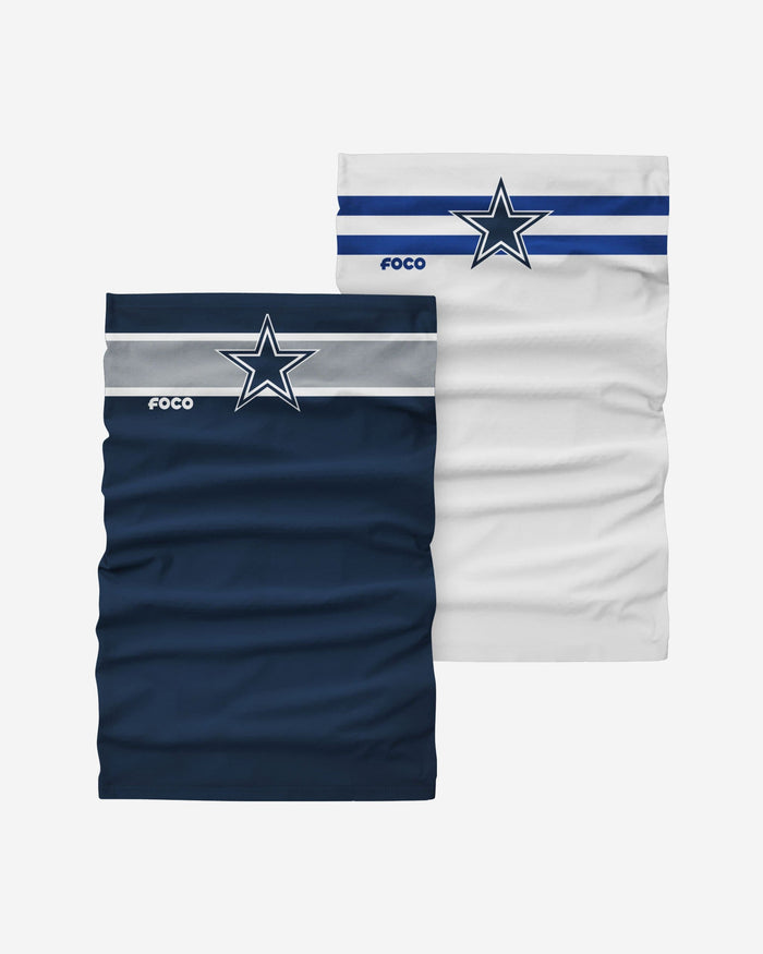 Dallas Cowboys Stitched 2 Pack Gaiter Scarf FOCO - FOCO.com