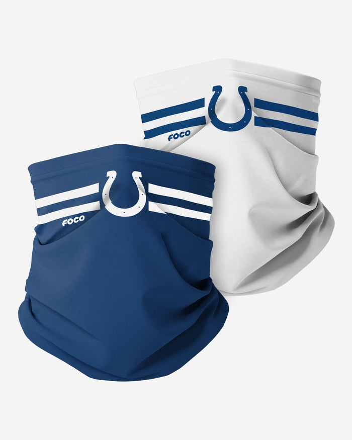 Indianapolis Colts Stitched 2 Pack Gaiter Scarf FOCO - FOCO.com