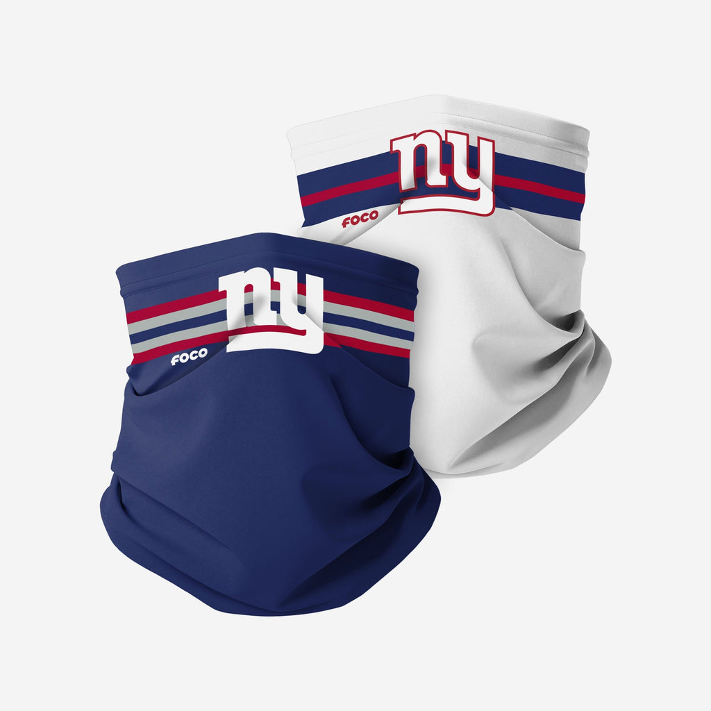 New York Giants Stitched 2 Pack Gaiter Scarf FOCO - FOCO.com