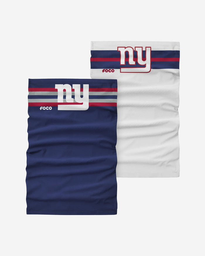 New York Giants Stitched 2 Pack Gaiter Scarf FOCO - FOCO.com