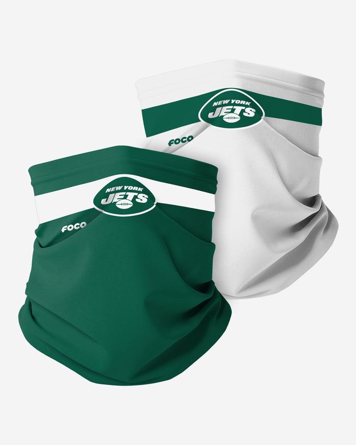 New York Jets Stitched 2 Pack Gaiter Scarf FOCO - FOCO.com