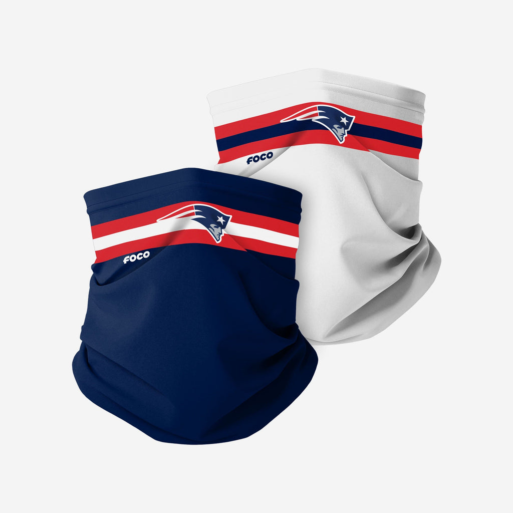 New England Patriots Stitched 2 Pack Gaiter Scarf FOCO - FOCO.com