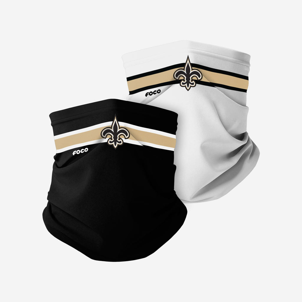 New Orleans Saints Stitched 2 Pack Gaiter Scarf FOCO - FOCO.com