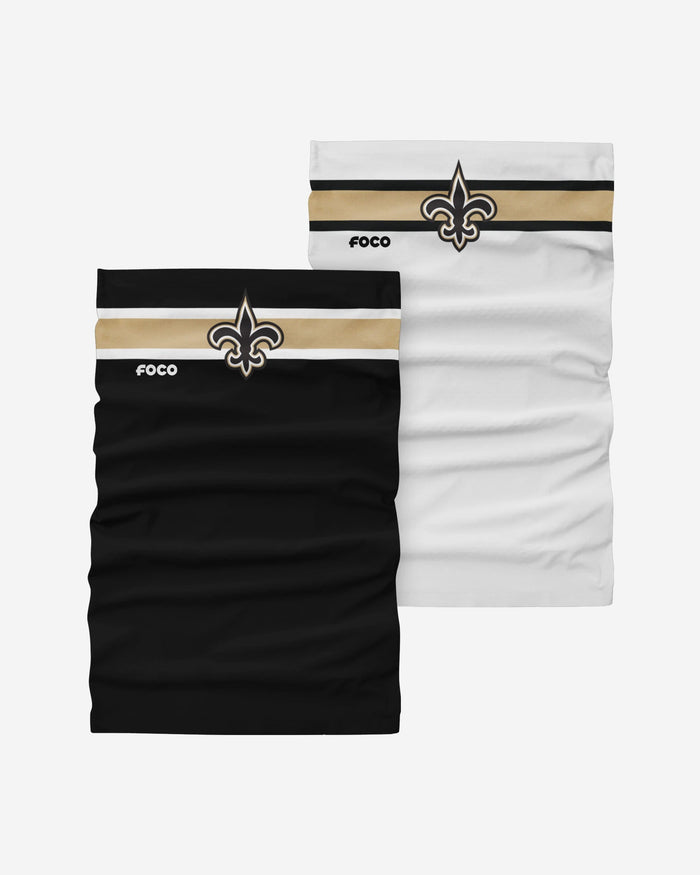 New Orleans Saints Stitched 2 Pack Gaiter Scarf FOCO - FOCO.com