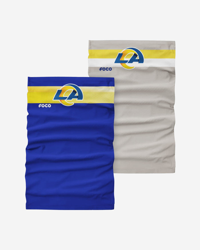 Los Angeles Rams Stitched 2 Pack Gaiter Scarf FOCO - FOCO.com