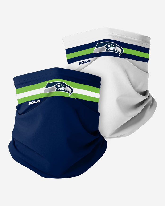 Seattle Seahawks Stitched 2 Pack Gaiter Scarf FOCO - FOCO.com