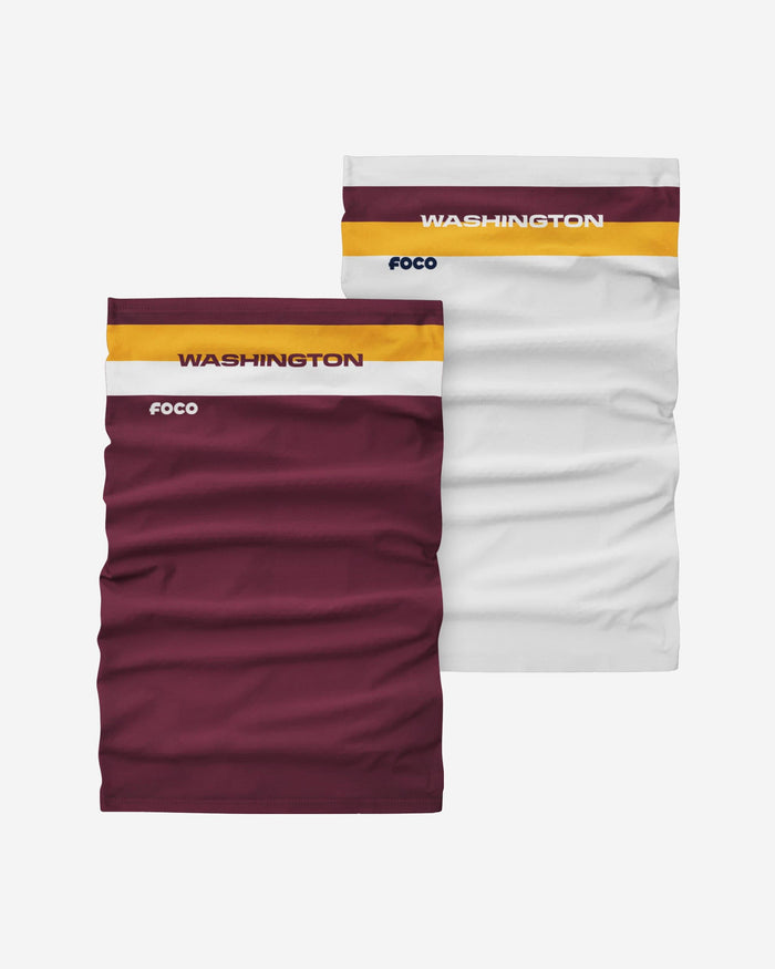 Washington Commanders Stitched 2 Pack Gaiter Scarf FOCO - FOCO.com