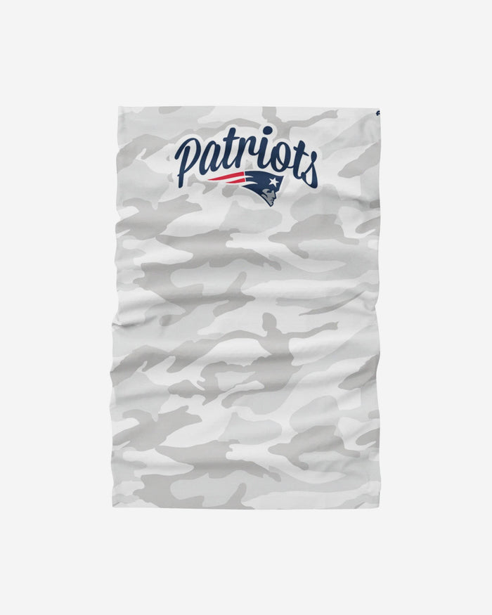 New England Patriots Script Camo Gaiter Scarf FOCO - FOCO.com