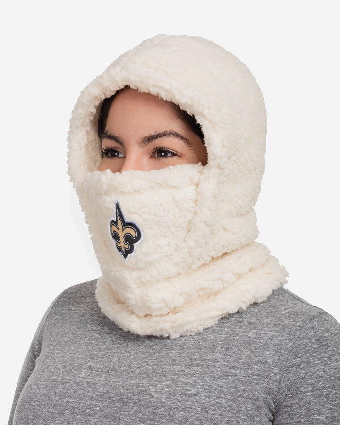 New Orleans Saints Sherpa Hooded Gaiter FOCO - FOCO.com