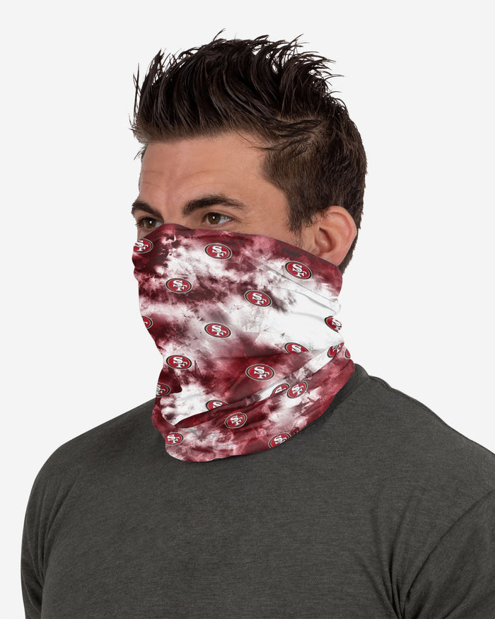 San Francisco 49ers Tie-Dye Gaiter Scarf FOCO - FOCO.com