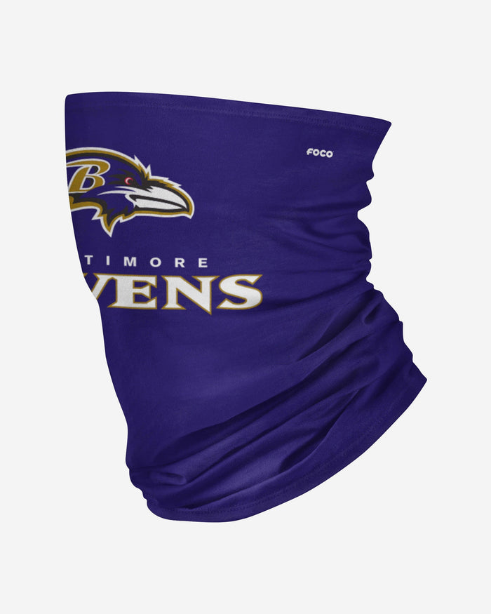 Baltimore Ravens Team Logo Stitched Gaiter Scarf FOCO - FOCO.com