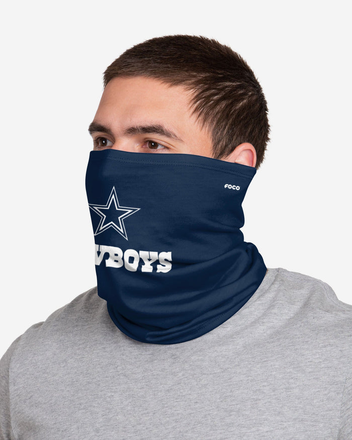 Dallas Cowboys Team Logo Stitched Gaiter Scarf FOCO - FOCO.com