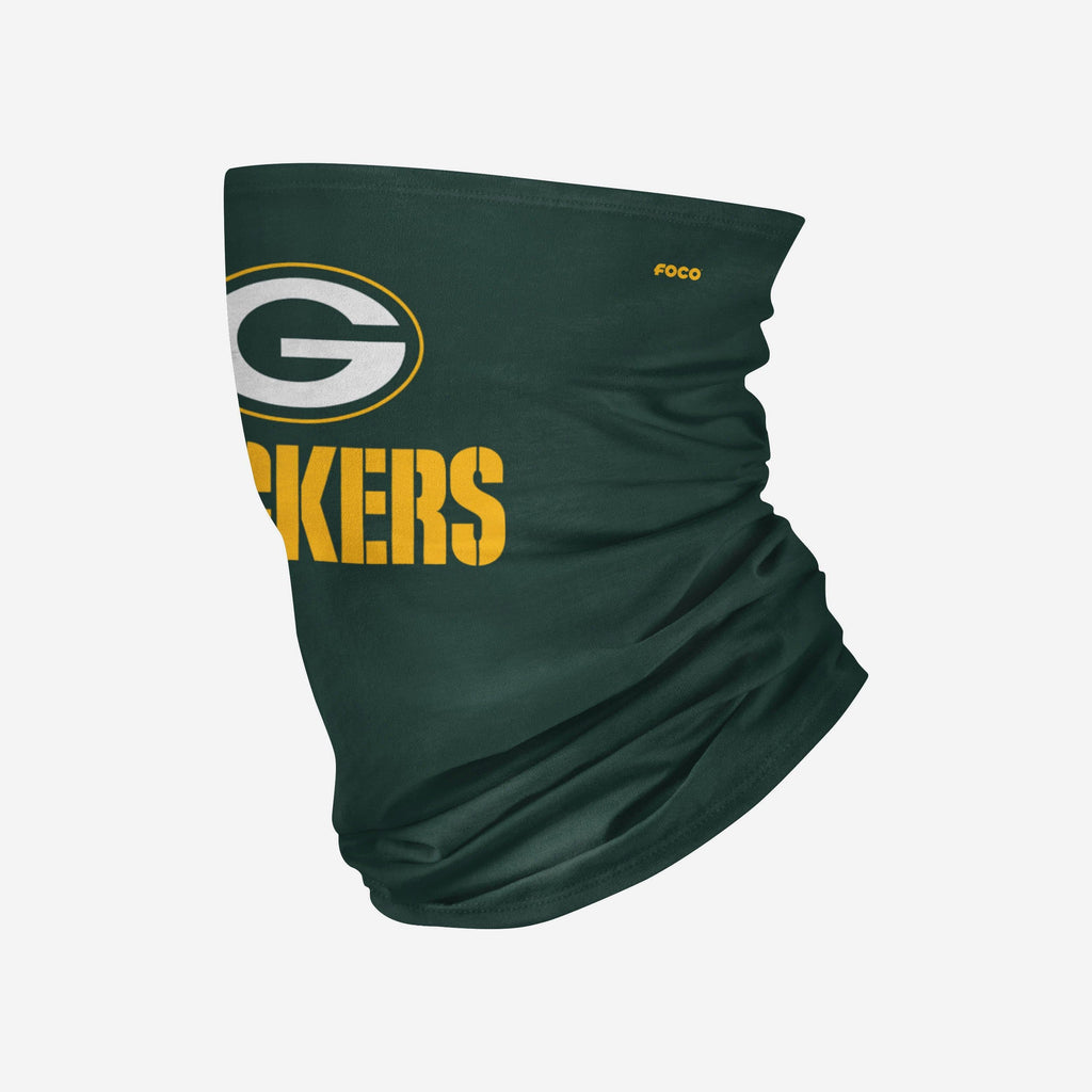 Green Bay Packers Team Logo Stitched Gaiter Scarf FOCO - FOCO.com