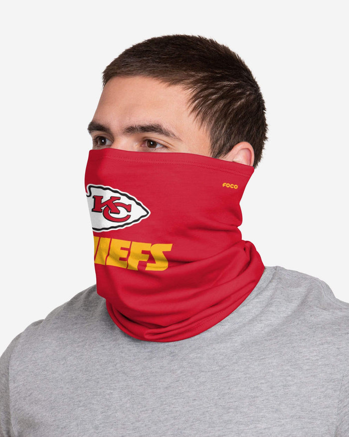 Kansas City Chiefs Team Logo Stitched Gaiter Scarf FOCO - FOCO.com