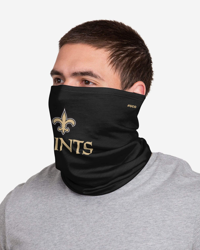 New Orleans Saints Team Logo Stitched Gaiter Scarf FOCO - FOCO.com