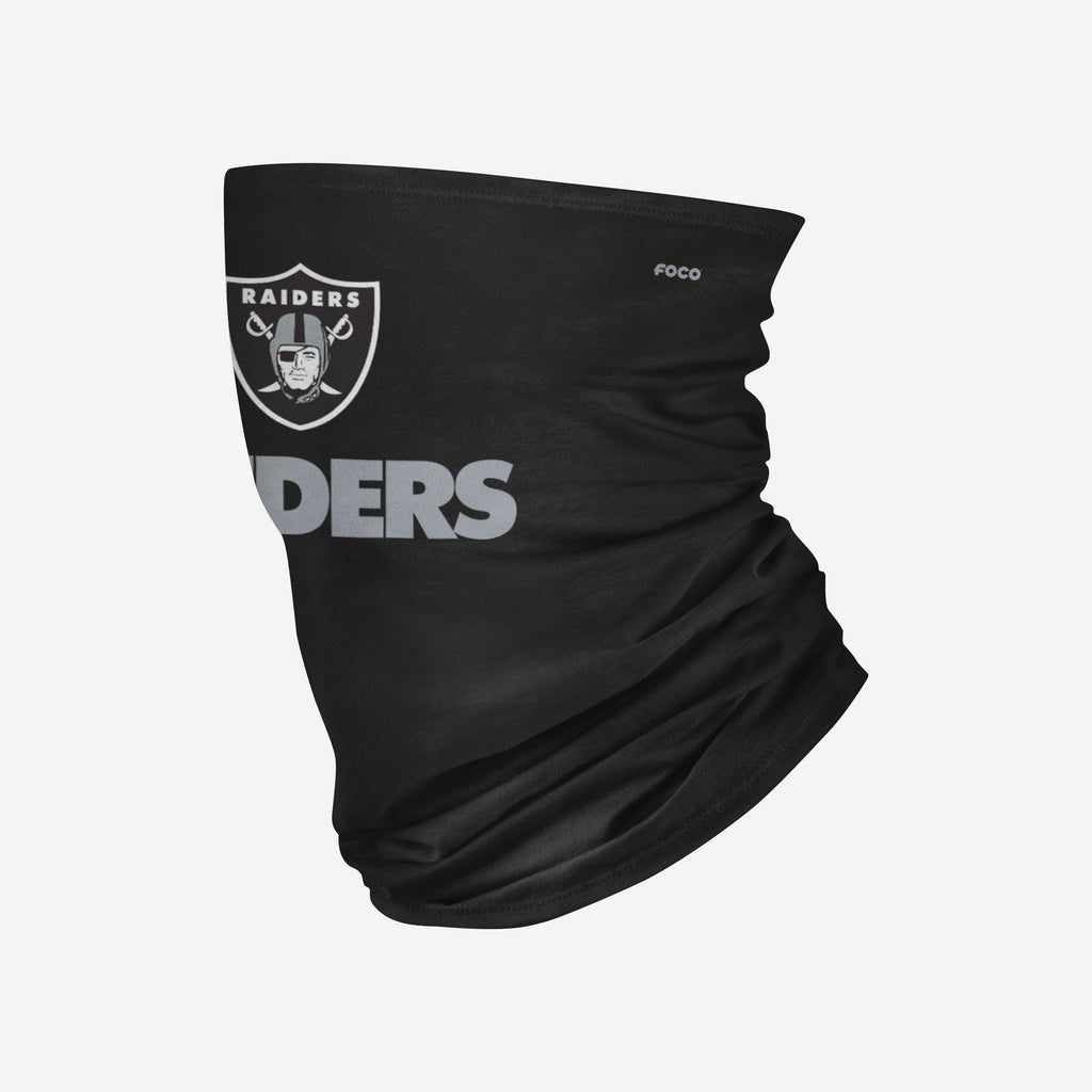 Las Vegas Raiders Team Logo Stitched Gaiter Scarf FOCO - FOCO.com