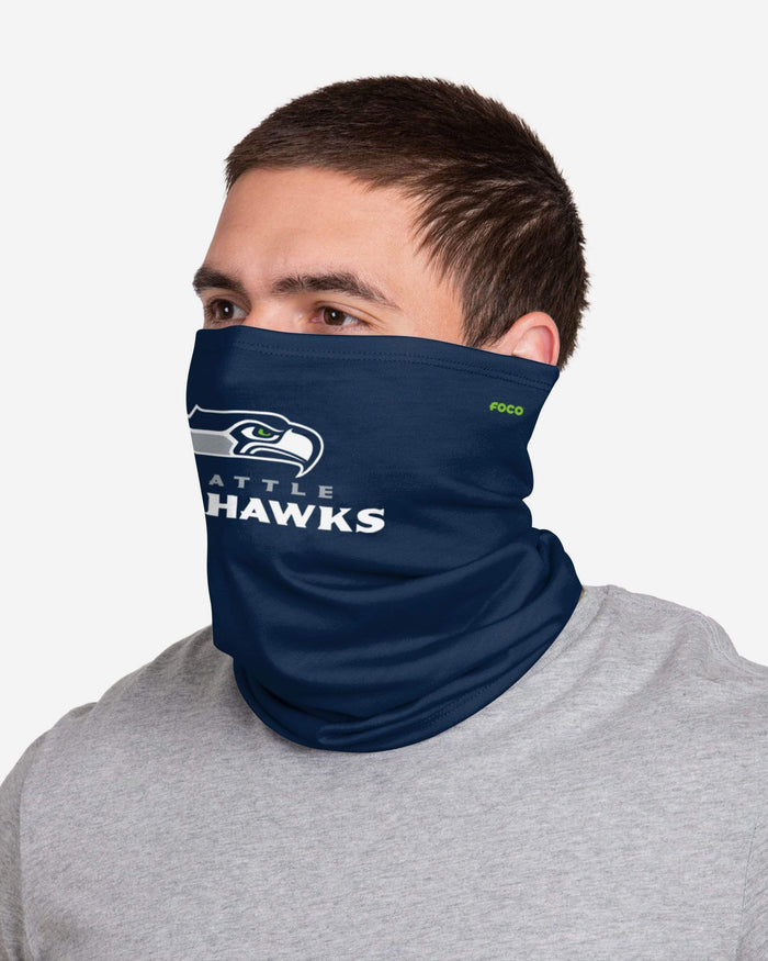 Seattle Seahawks Team Logo Stitched Gaiter Scarf FOCO - FOCO.com