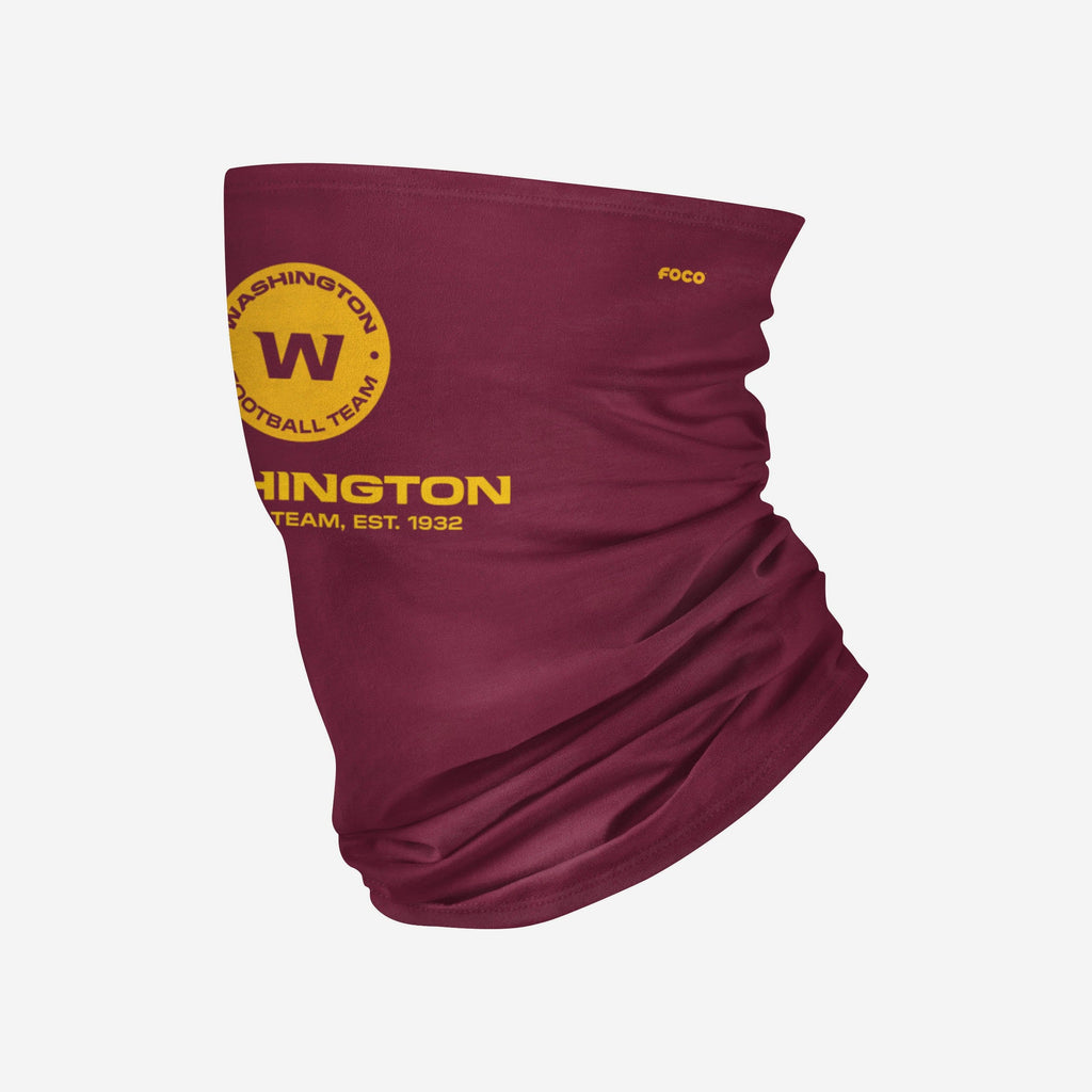 Washington Commanders Team Logo Stitched Gaiter Scarf FOCO - FOCO.com