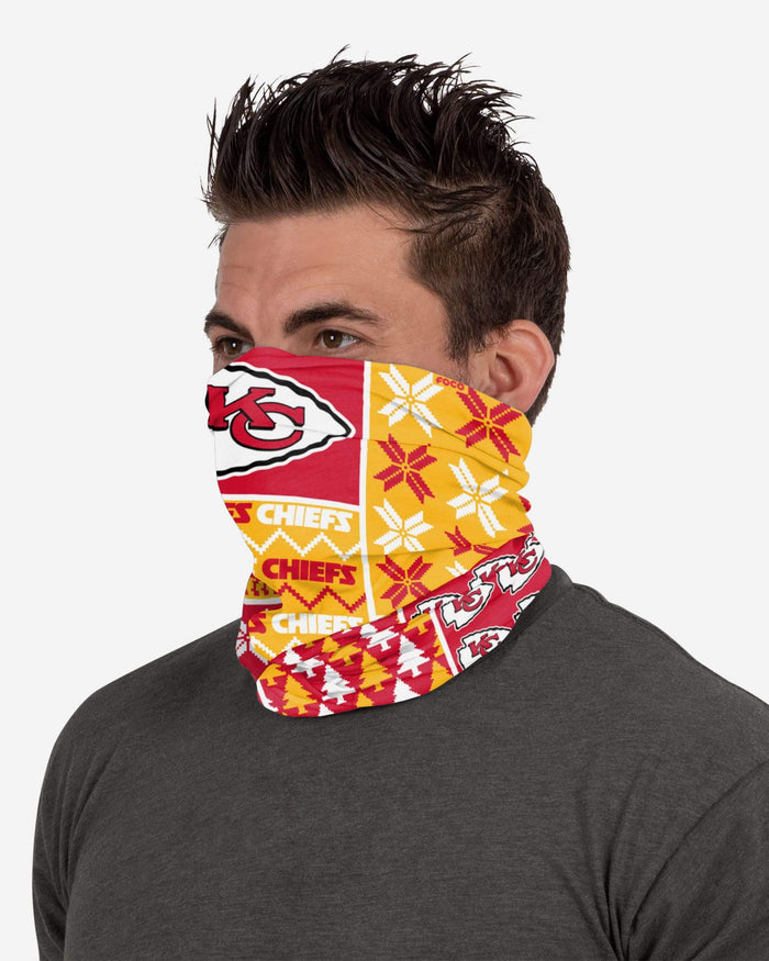 Kansas City Chiefs Busy Block Gaiter Scarf FOCO - FOCO.com