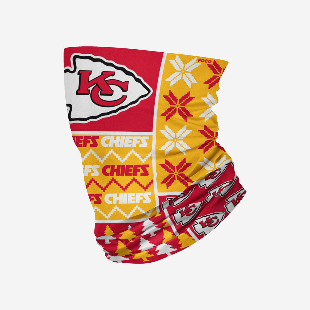 Kansas City Chiefs Busy Block Gaiter Scarf FOCO - FOCO.com