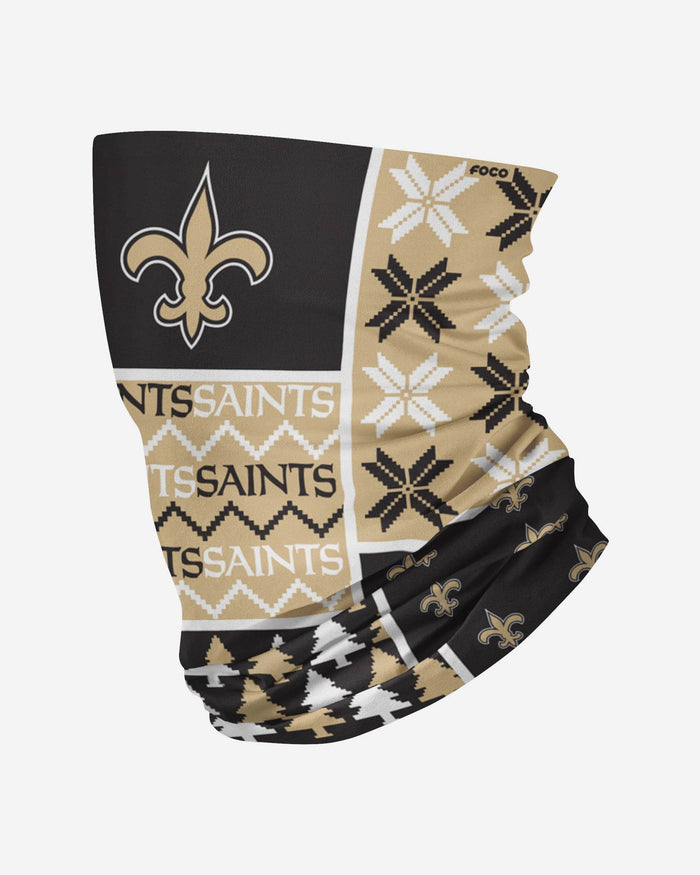 New Orleans Saints Busy Block Gaiter Scarf FOCO - FOCO.com