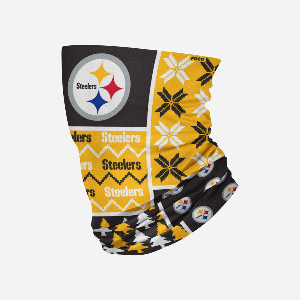 Pittsburgh Steelers Busy Block Gaiter Scarf FOCO - FOCO.com