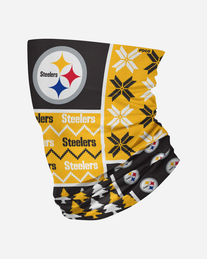 Pittsburgh Steelers Busy Block Gaiter Scarf FOCO - FOCO.com