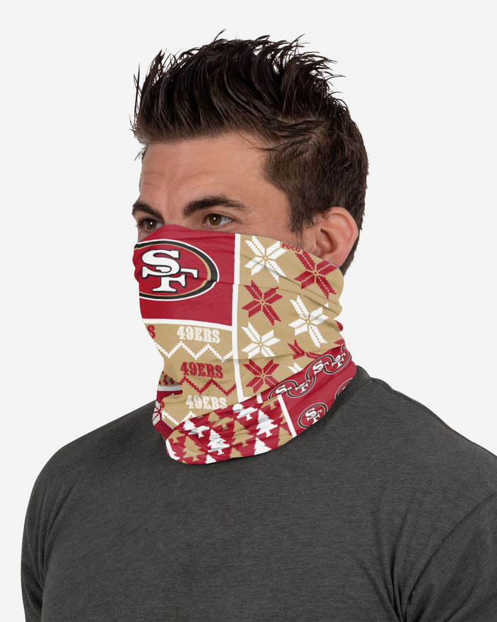 San Francisco 49ers Busy Block Gaiter Scarf FOCO - FOCO.com