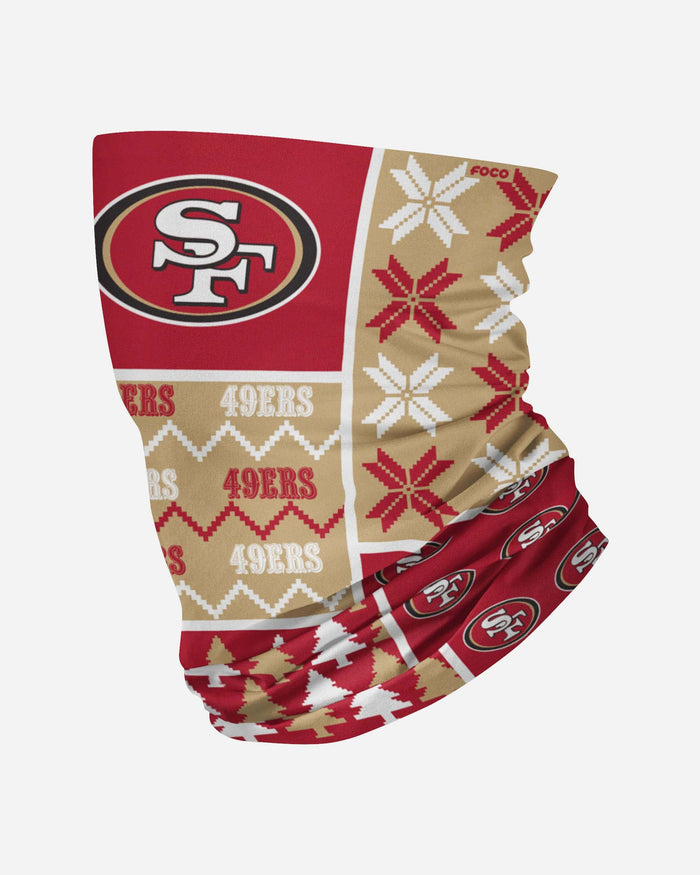 San Francisco 49ers Busy Block Gaiter Scarf FOCO - FOCO.com