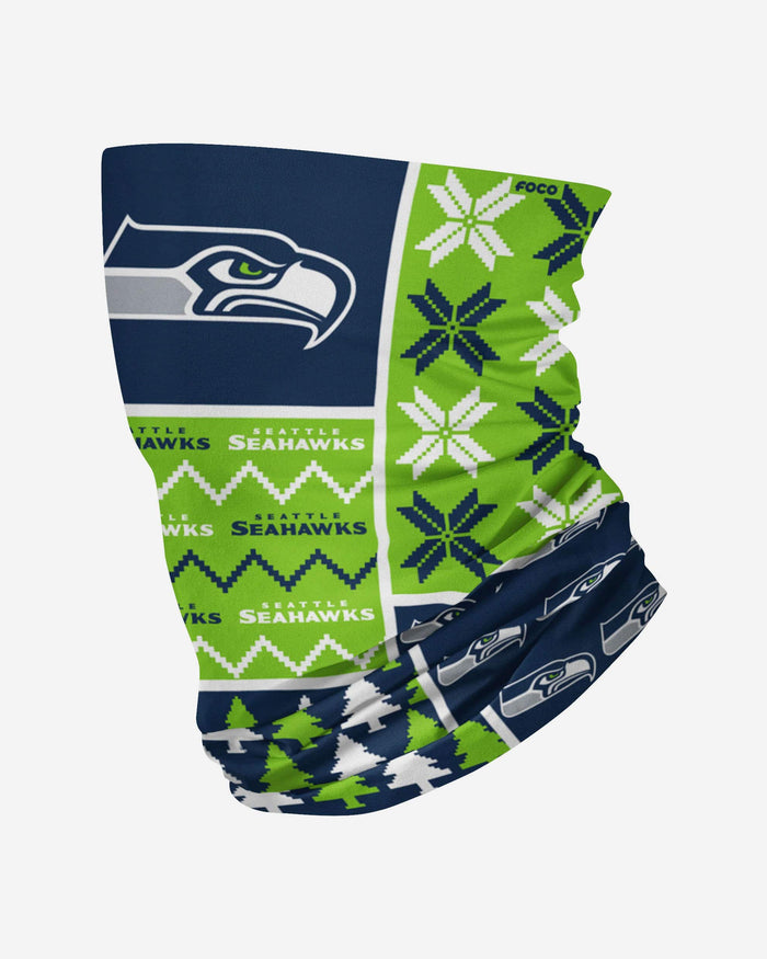 Seattle Seahawks Busy Block Gaiter Scarf FOCO - FOCO.com