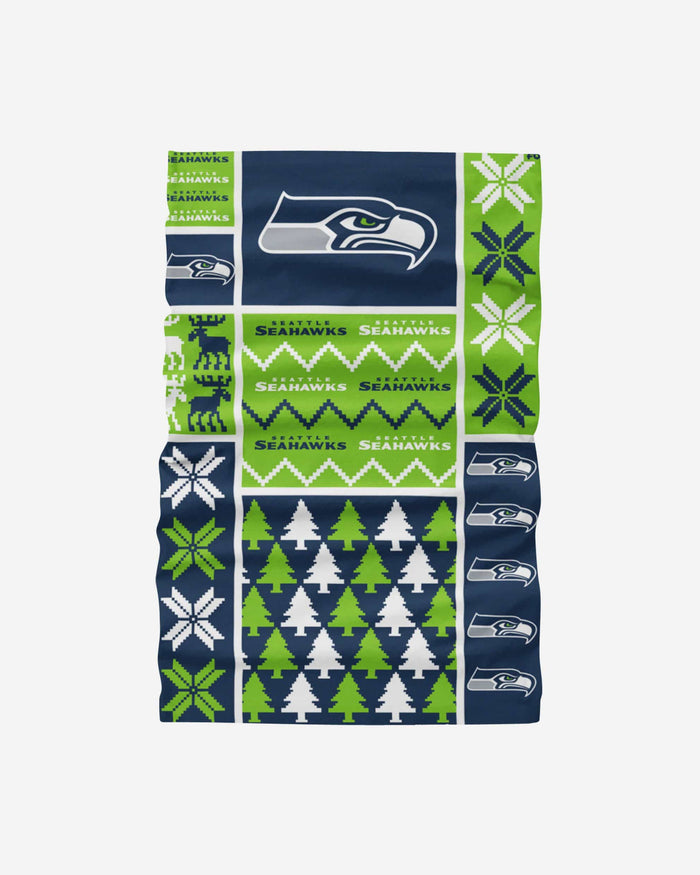 Seattle Seahawks Busy Block Gaiter Scarf FOCO - FOCO.com