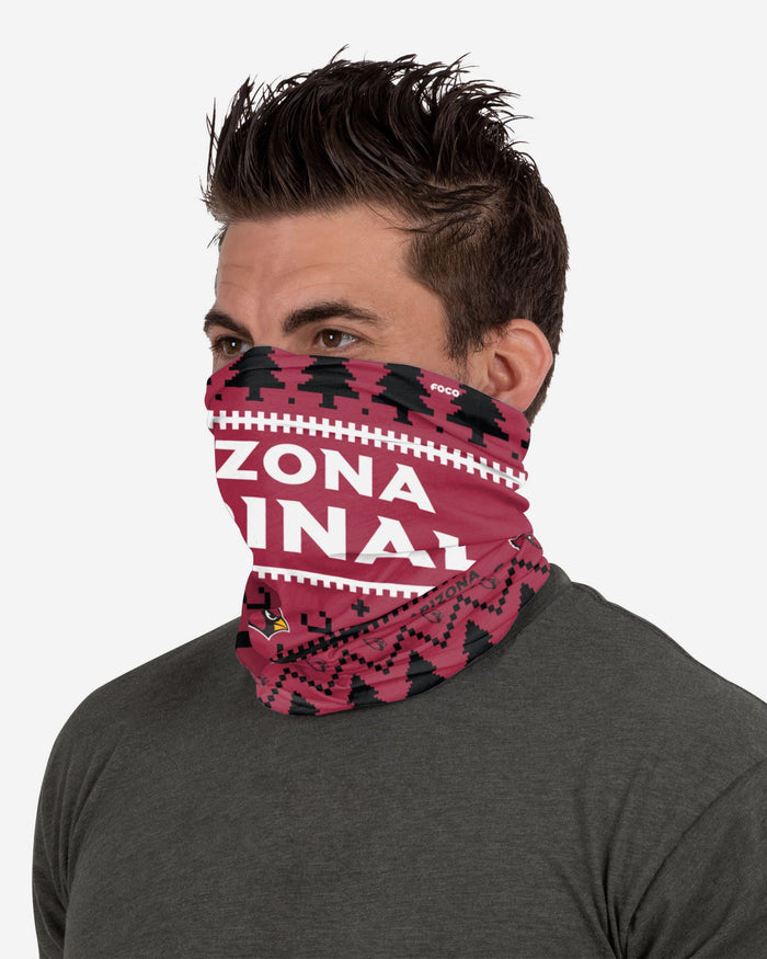 Arizona Cardinals Wordmark Holiday Gaiter Scarf FOCO - FOCO.com