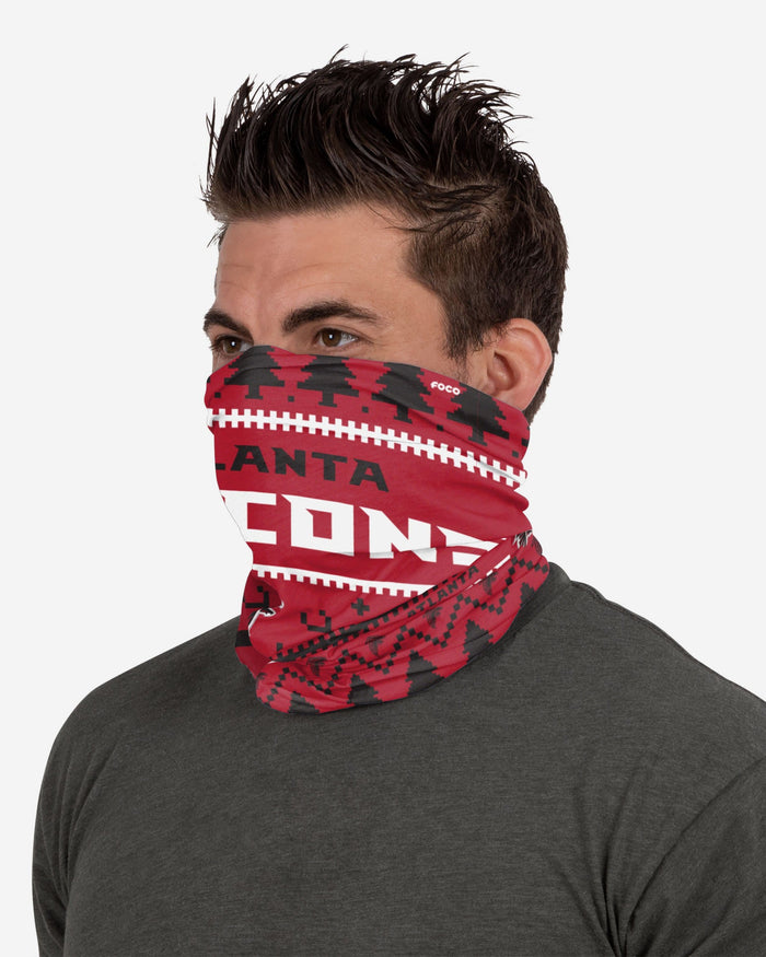 Atlanta Falcons Wordmark Holiday Gaiter Scarf FOCO - FOCO.com