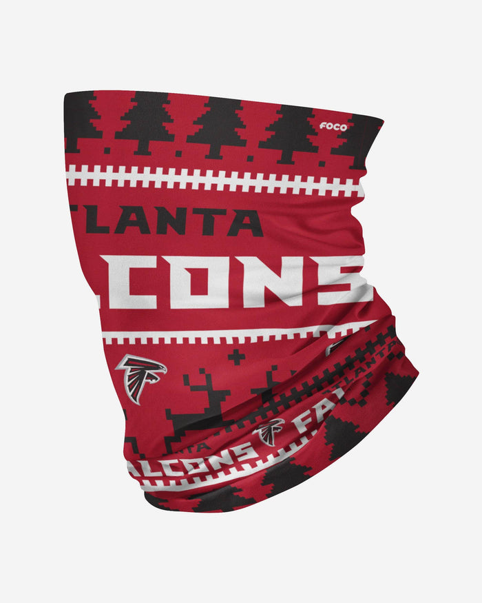 Atlanta Falcons Wordmark Holiday Gaiter Scarf FOCO - FOCO.com