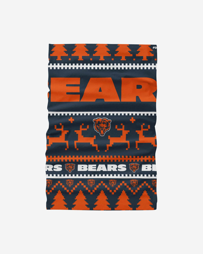 Chicago Bears Wordmark Holiday Gaiter Scarf FOCO - FOCO.com