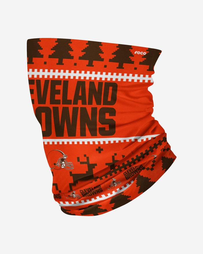 Cleveland Browns Wordmark Holiday Gaiter Scarf FOCO - FOCO.com