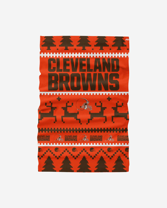 Cleveland Browns Wordmark Holiday Gaiter Scarf FOCO - FOCO.com