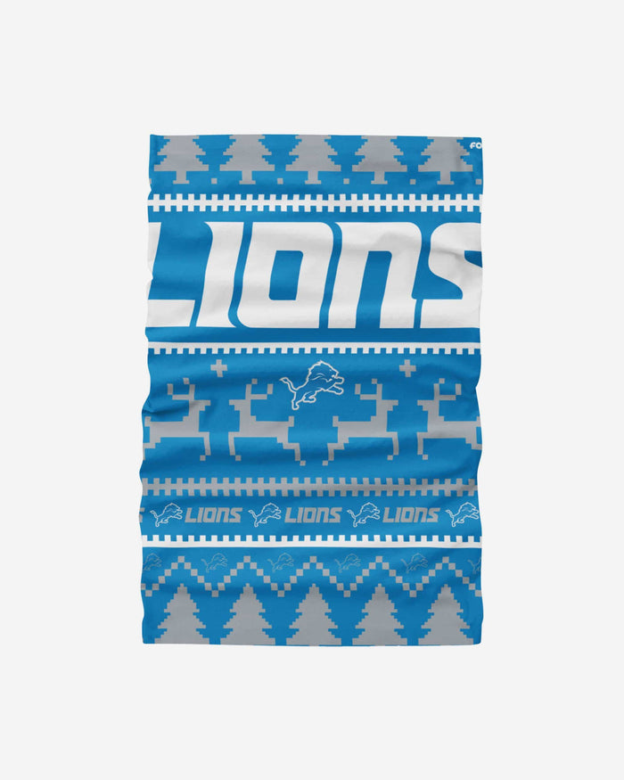 Detroit Lions Wordmark Holiday Gaiter Scarf FOCO - FOCO.com