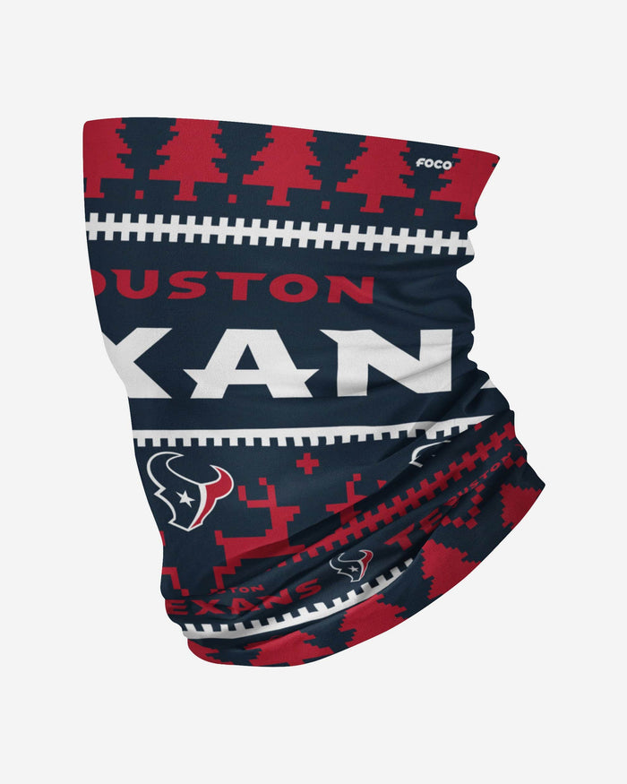 Houston Texans Wordmark Holiday Gaiter Scarf FOCO - FOCO.com